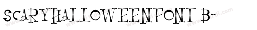 ScaryHalloweenFont B字体转换